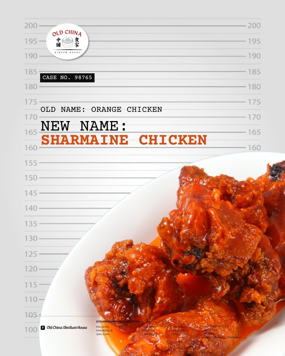 Old China Sharmaine Chicken dish